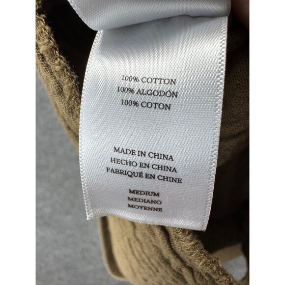 Rails Agnes Pull-on Pant Women's M Canteen 100% Cotton Gauze Wide Leg Raw Hem - Picture 10 of 13